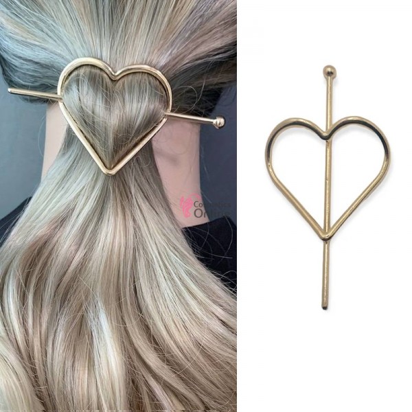 Accesoriu de par modern Japonez pentru cocuri din metal JPN03AA Auriu